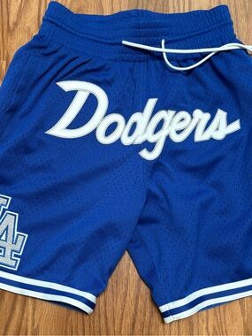 Just Don x Mitchell & Ness Dodgers Mesh Athletic Shorts size Small Brand new